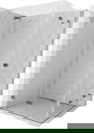 Mexen Lunar-F Duo sprchová kabína skladacia 90 x 70 cm, transparentná, brúsená gun gray - 836-090L-070P-66-00