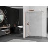 Mexen Kioto sprchová stena Walk-in 100 x 200 cm, transparentné 8 mm, ružové zlato - 800-100-101-60-00