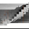 Mexen Kioto sprchová stena 140 x 200 cm, transparentnéné 8 mm, zlatoružová - 800-140-101-60-00