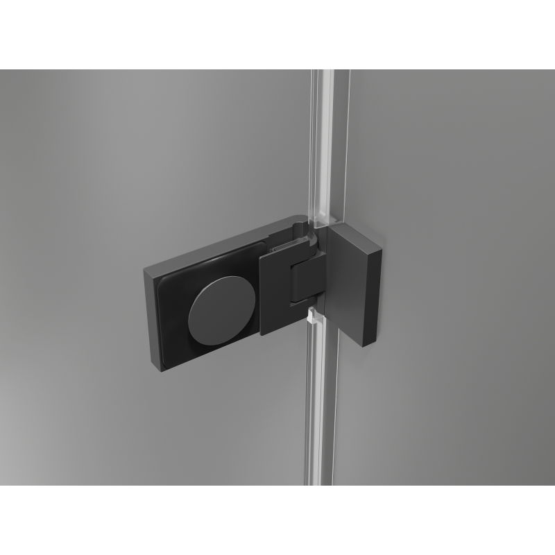 Mexen Lunar-F Duo skladacia sprchová kabína 80 x 75 cm, transparentná, gun metal - 836-080L-075P-95-00