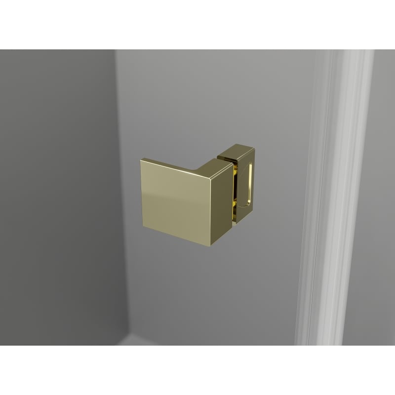 Mexen Lunar T sprchový kút pravá 130 x 70 cm, priehľadný, zlatý - 834T-130-070-50-00-P