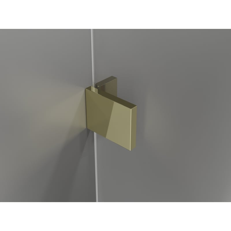 Mexen Lunar T sprchový kút pravá 130 x 70 cm, priehľadný, zlatý - 834T-130-070-50-00-P