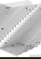 Mexen Lunar-F Duo skladacia sprchová kabína 100 x 80 cm, transparentná, gun metal - 836-100L-080P-95-00