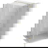 Mexen Lunar T sprchový kút pravouhlý pravý 140 x 80 cm, priehľadný, zlatý - 834T-140-080-50-00-P