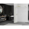 Mexen Kioto sprchová stena Walk-in 70 x 200 cm, mrazené 8 mm, zlatá - 800-070-101-50-30