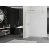 Mexen Kioto sprchová stena Walk-in 110 x 200 cm, matné sklo 8 mm, zlatá - 800-110-101-50-30