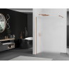 Mexen Kioto Sprchová stena Walk-in 110 x 200 cm, matné sklo 8 mm, ružové zlato - 800-110-101-60-30