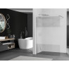Mexen Kioto sprchová stena Walk-in 90 x 200 cm, číra/matná 8 mm, chróm - 800-090-101-01-35