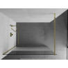 Mexen Kioto sprchová stena Walk-in 100 x 200 cm, transparentná/mrazivá 8 mm, zlatá - 800-100-101-50-35