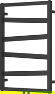 Mexen Zoom dekoratívny kúpeľňový radiátor 770 x 530 mm, 275 W, čierny - W130-0770-530-00-70