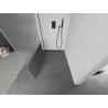 Mexen Kioto sprchová stena Walk-in 70 x 200 cm, transparentná/matná 8 mm, čierna - 800-070-101-70-35