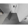 Mexen Kioto sprchová stena Walk-in 100 x 200 cm, transparentná/matná 8 mm, čierna - 800-100-101-70-35