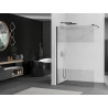Mexen Kioto sprchová stena Walk-in 120 x 200 cm, priehľadná/matná 8 mm, čierna - 800-120-101-70-35