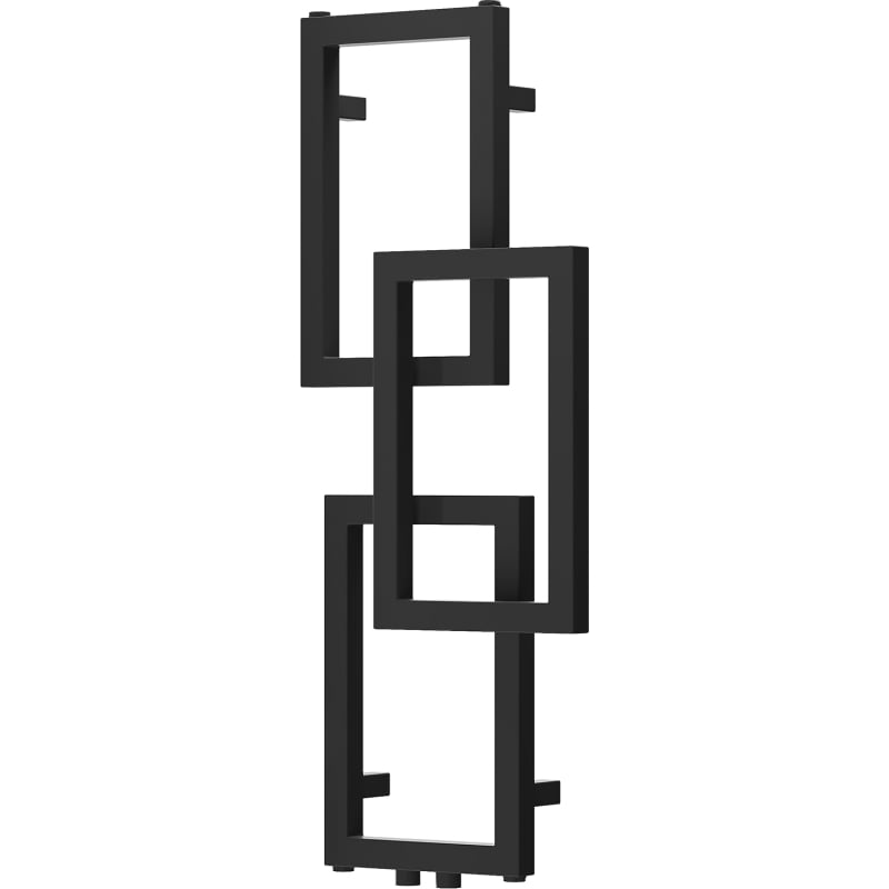 Mexen Grid dekoratívny kúpeľňový radiátor 870 x 360 mm, 209 W, čierny - W215-0870-360-00-70