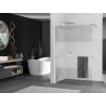 Mexen Kioto+ sprchový panel s policou Walk-in 70 x 200 cm, transparent/matný, chróm - 800-070-121-01-35