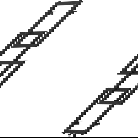 Mexen Grid dekoratívny kúpeľňový radiátor 1115 x 360 mm, 279 W, čierny - W215-1115-360-00-70