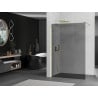 Mexen Kioto sprchová stena Walk-in 90 x 200 cm, grafitová 8 mm, zlatá - 800-090-101-50-40