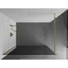 Mexen Kioto sprchová stena Walk-in 90 x 200 cm, grafitová 8 mm, zlatá - 800-090-101-50-40