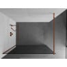 Mexen Kioto sprchová stena Walk-in 70 x 200 cm, grafit 8 mm, ružové zlato - 800-070-101-60-40
