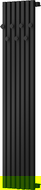 Mexen Flux dekoratívny kúpeľňový radiátor 1500 x 360 mm, 630 W, čierny - W127-1500-360-00-70