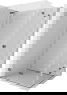 Mexen Lunar-F Duo skladacia sprchová kabína 95 x 70 cm, transparentná, brúsená šedá - 836-095L-070P-66-00