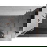 Mexen Kioto sprchová stena 110 x 200 cm, grafitová čierna 8 mm, zlatoružová - 800-110-101-60-40