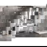 Mexen Lunar-F skladacia sprchová kabína pravá 100 x 90 cm, priehľadná, biela - 836-100-090-20-00-P