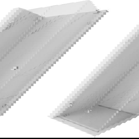 Mexen Lunar-F L skladacia sprchová kabína ľavá 85 x 70 cm, transparentná, chróm - 836L-085-070-01-00-L