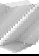 Mexen Lunar-F L skladaný sprchový kút ľavý 90 x 70 cm, transparentný, chróm - 836L-090-070-01-00-L