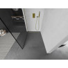 Mexen Kioto sprchová stena Walk-in 100 x 200 cm, čierny rám 8 mm, zlatá - 800-100-101-50-70