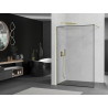 Mexen Kioto sprchová stena Walk-in 100 x 200 cm, čierny rám 8 mm, zlatá - 800-100-101-50-70