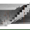 Mexen Kioto sprchová stena 80 x 200 cm, transparentnéné/čierny vzor 8 mm, zlatoružová - 800-080-101-60-70