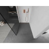 Mexen Kioto sprchová stena Walk-in 100 x 200 cm, čierny rámik 8 mm, ružové zlato - 800-100-101-60-70