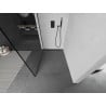 Mexen Kioto sprchová stena Walk-in 100 x 200 cm, čierny rámik 8 mm, čierna - 800-100-101-70-70