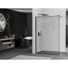 Mexen Kioto sprchová stena Walk-in 100 x 200 cm, čierny rám 8 mm, čierna - 800-100-101-70-70