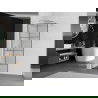 Mexen Kioto sprchová stena 90 x 200 cm, transparentnéné/čierny vzor 8 mm, chrómová - 800-090-101-01-77