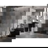 Mexen Lunar-F L skladacia sprchová kabína ľavá 100 x 70 cm, transparentná, gun metal - 836L-100-070-95-00-L