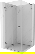 Mexen Lunar-F L sprchová kabína skladacia ľavá 90 x 90 cm, transparentná, gun metal - 836L-090-090-95-00-L