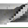 Mexen Kioto sprchová stena 70 x 200 cm, transparentnéné/čierny vzor 8 mm, zlatá - 800-070-101-50-77