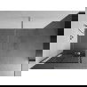 Mexen Kioto+ sprchová stena s poličkou a lištou 90 x 200 cm, transparentnéné/čierny vzor 8 mm, chrómová - 800-090-121-01-77