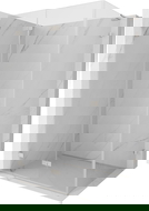 Mexen Lunar-F L skladací sprchovací kút ľavý 90 x 70 cm, transparentný, brúsený nikel - 836L-090-070-97-00-L