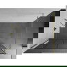 Mexen Kioto sprchová stena 140 x 200 cm, transparentnéné/čierny vzor 8 mm, zlatá - 800-140-101-50-77