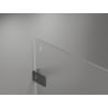 Mexen Lunar-F skladacia sprchová kabína pravá 100 x 90 cm, transparentná, brúsená pištoľová šedá - 836-100-090-66-00-P