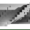 Mexen Kioto sprchová stena 80 x 200 cm, transparentnéné/čierny vzor 8 mm, čierna - 800-080-101-70-77
