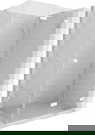 Mexen Lunar-F L skladacia sprchová kabína pravá 90 x 70 cm, transparentná, biela - 836L-090-070-20-00-P