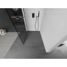 Mexen Kioto sprchová stena Walk-in 120 x 200 cm, čierna mriežka 8 mm, čierna - 800-120-101-70-77