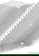 Mexen Lunar-F L skladaná sprchová kabína pravá 100 x 90 cm, transparentná, biela - 836L-100-090-20-00-P