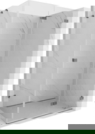 Mexen Lunar-F skladací sprchovací kút pravý 80 x 70 cm, transparentný, gun metal - 836-080-070-95-00-P