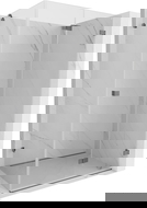 Mexen Lunar-F skladacia sprchová kabína pravá 90 x 70 cm, transparentná, gun metal - 836-090-070-95-00-P