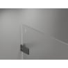 Mexen Lunar-F skladací sprchovací kút pravý 80 x 80 cm, transparentný, gun metal - 836-080-080-95-00-P